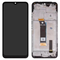 Дисплейний модуль для Xiaomi Poco M4 5G, Poco M5 4G, Redmi 10 5G, з рамкою, High Copy, Black