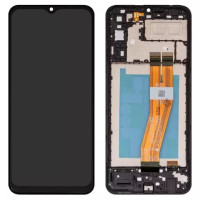 Дисплейний модуль для Samsung A042 Galaxy A04e, з рамкою, High Copy, Black