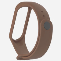 Ремінець для фітнес браслету Mi Band 5/6/7 Silicone, Brown 1