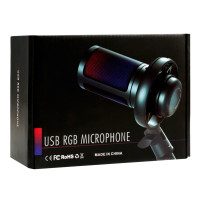 Мікрофон стримінговий провідний ME6S-RGB, Black 7
