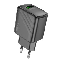 Мережевий зарядний пристрій Hoco CS21A, QC 18W, Black 8
