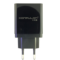 Зарядний пристрій Konfulon C59 1xUSB, 1xPD+QC 3.0 Black