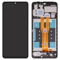 Дисплейний модуль для Samsung A065 Galaxy A06, з рамкою, Original PRC, Black