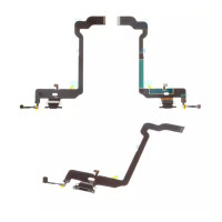 Шлейф для iPhone XS, із роз'ємом зарядки та мікрофоном, Original PRC, Black