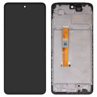 Дисплейний модуль для Oppo A58 4G, з рамкою, High Copy, Black