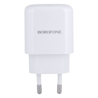 Зарядний пристрій Borofone BN3 Premium PD 20W QC3.0 White