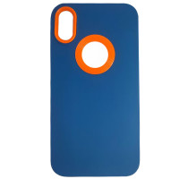 Чохол Silicone Hole Case iPhone X/XS Blue