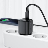 Мережевий зарядний пристрій Acefast A119, PD 45W, mini GaN, Black 1