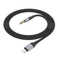 Кабель AUX Hoco UPA26, Lightning to Jack 3.5 mm, 1m, Black 10