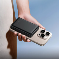 Універсальна мобільна батарея Borofone BJ82, 5000mAh, Magnet Wireless Charge, Black 6