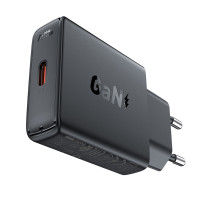 Мережевий зарядний пристрій Acefast A65, PD 20W, GaN, Black 3