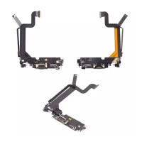 Шлейф для iPhone 14 Pro Max, з роз'ємом зарядки та мікрофоном, Original PRC, Gold