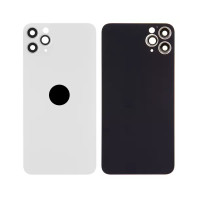Задня кришка для iPhone 11 Pro Max, зі склом камери, Small Hole, Matte Silver