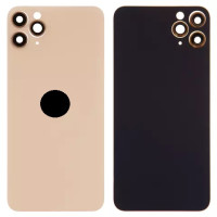 Задня кришка для iPhone 11 Pro Max, зі склом камери, Small Hole, Matte Gold