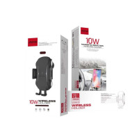 Автотримач Aspor A523, Wireless Fast Charging 10W, Black 4