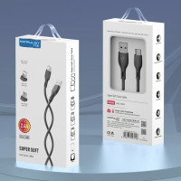 Кабель Konfulon DC54, Lightning, 1m, 2.4A, Black 1