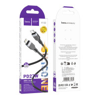 Кабель Hoco X109 Silicone, Type-C to Lightning, PD 27W, 2m, Black 2