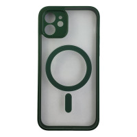 Чохол Transparante Case with MagSafe для iPhone 12 Green