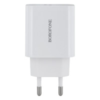 Мережевий зарядний пристрій Borofone BA57A, PD 20W, White