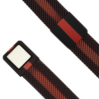 Ремінець для фітнес браслету Mi Band 5/6 Milanese Black/Red 1