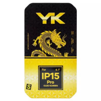 Дисплейний модуль для iPhone 15 Pro, High Copy, OLED, YK OEM hard, Black 1