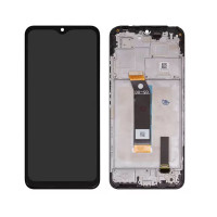 Дисплейний модуль для Xiaomi Poco M4 5G, Poco M5 4G, Redmi 10 5G, з рамкою, High Copy, Black