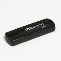 Флешка Mibrand USB 2.0 Grizzly 16Gb Black
