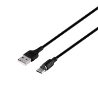 Кабель Hoco X52 Sereno Magnetic, Type-C, 1m, 3A, Black 1