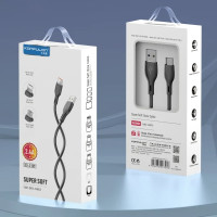 Кабель Konfulon DC55, Type-C, 1m, 2.4A, White 1