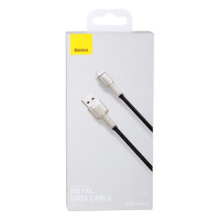 Кабель Baseus Cafule Metal Data Cable, Lightning, 2.4A, 1m, White 5
