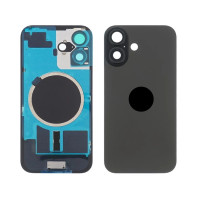 Задня кришка для iPhone 16, зі склом камери, Original PRC, Black