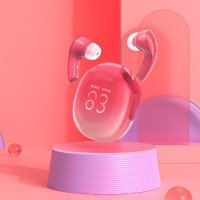 Безпровідна гарнітура Acefast T9 Crystal Air, Pomelo Red 1