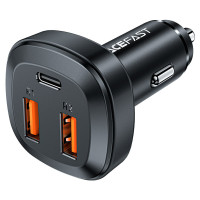 Автомобільний зарядний пристрій Acefast B9, 66W, 2xUSB-A, 1xType-C Black
