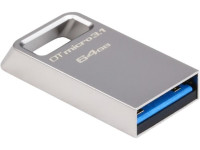 Flash Kingston USB 3.0 DTMicro USB 3.1/3.0 Type-A 64GB Metal