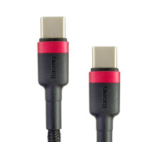 Кабель Baseus Cafule Series (Type-C PD 2.0 Cable) Type-C toType-C 1m, 3A, Black+Red