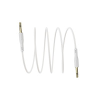 Кабель AUX Borofone BL1, Jack 3.5 mm to Jack 3.5 mm, 1m, White