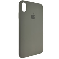 Чехол Copy Silicone Case iPhone XS Max Dark Olive (34)