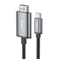 Кабель Hoco UA27, Type-C to HDMI, 1m, Gray