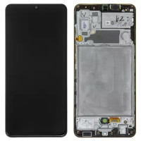 Дисплейний модуль для Samsung A325 Galaxy A32, з рамкою, Original PRC, Black