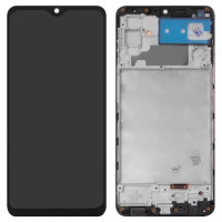 Дисплейний модуль для Samsung M325 Galaxy M32, з рамкою, High Copy, Small OLED, Black