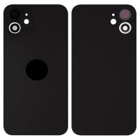 Задня кришка для iPhone 12, зі склом камери, Small Hole, Black