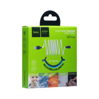 Кабель Hoco X21 Plus, Lightning, 1m, Black-Red 9