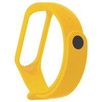 Ремінець для фітнес браслету Mi Band 5/6/7 Silicone, Yellow 1