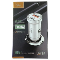 Автомобільний зарядний пристрій Joko JK79, QC 3.0, PD 22.5W, White 1