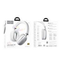 Безпровідна гарнітура Hoco W35, Silver 3