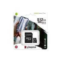 Карта пам'яті Kingston Canvas Select Plus 512Gb microSDXC (UHS-1) class 10 А1 (adapter SD) 1