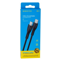 Кабель Borofone BX51 Triumph, Type-C to Lightning, 1m, 2.4A, White 5