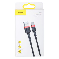 Кабель Baseus Cafule Cable, Type-C, 2A, 3m, Red-Black 2