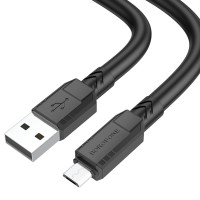 Кабель Borofone BX81, Micro, 1m, 2.4A, Black
