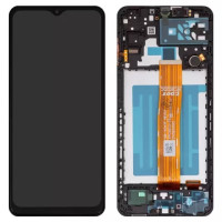Дисплейний модуль для Samsung A047 Galaxy A04s, A136 Galaxy A13 5G, з рамкою, Service Pack, Black